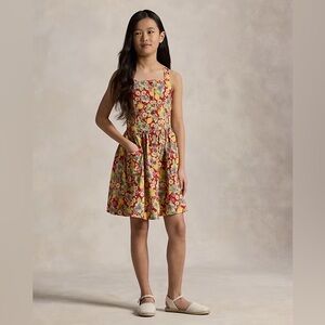 Polo by Ralph Lauren Lemon-Floral Slub Cotton Dress